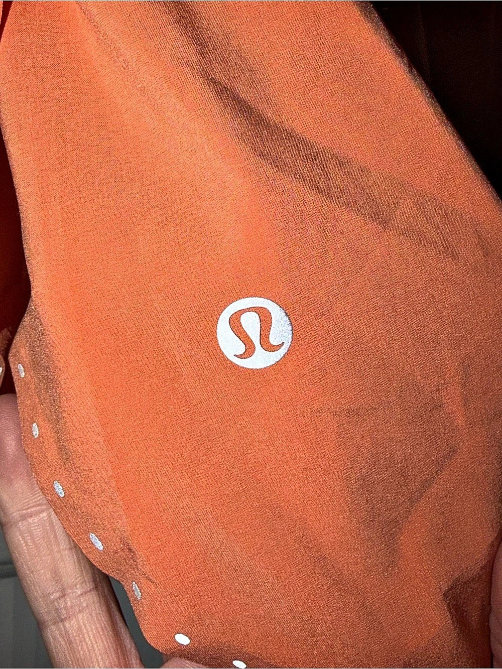 lululemon Fast and Free High-Rise Short 3" Orange - Picture 3 of 4